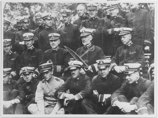 Vice Admiral William Sims With His Staff Circa 1918 | U.S. Naval ...